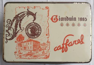 Scatola Latta Tin Box Caffarel Prochet Gianduia 1865 Mulino Vintage Scatola Latta Tin Box Caffarel Prochet Gianduia 1865 Mulino Vintage