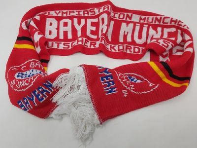 Sciarpa Scarf Squadra di Calcio F. C. Football Club Bayern Munchen Sciarpa Scarf Squadra di Calcio F. C. Football Club Bayern Munchen