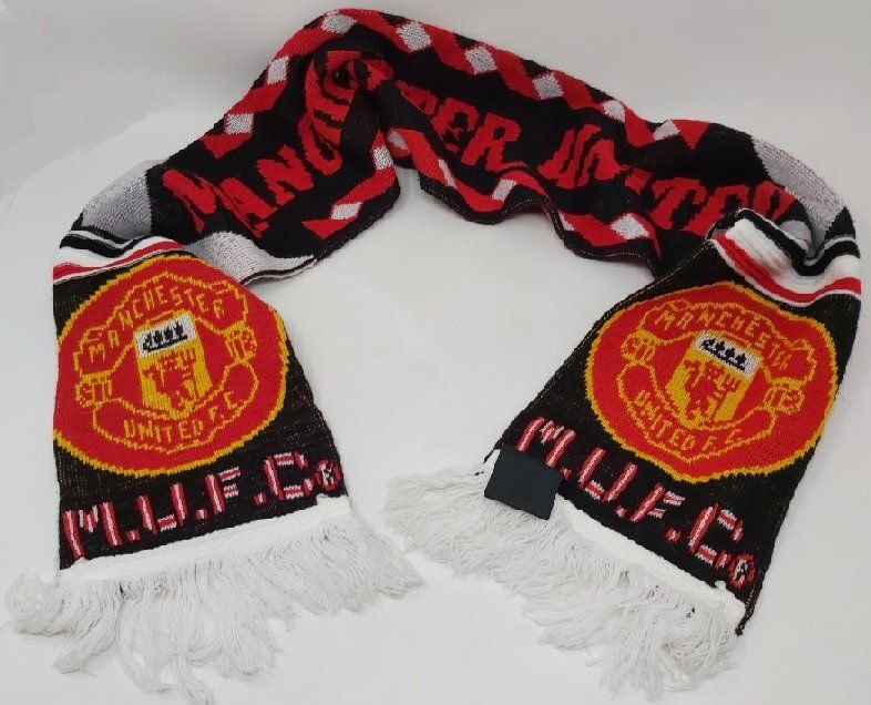 Sciarpa Scarf Squadra di Calcio M.U.F.C. Manchester United Football Club