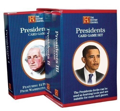 Set 3 Mazzi Carte Presidenti USA History Channel Presidents Card Game (da Collezione) Set 3 Mazzi Carte Presidenti USA History Channel Presidents Card Game (da Collezione)