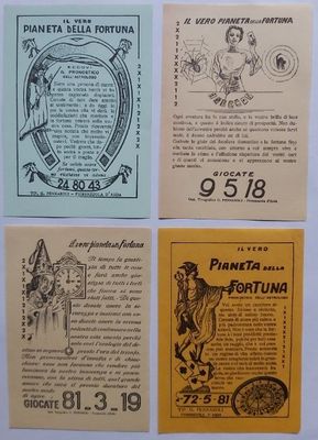 Set 4 Fogliettini Il Vero Pianeta Fortuna Pronostico Astrologo Lotto Totocalcio Set 4 Fogliettini Il Vero Pianeta Fortuna Pronostico Astrologo Lotto Totocalcio