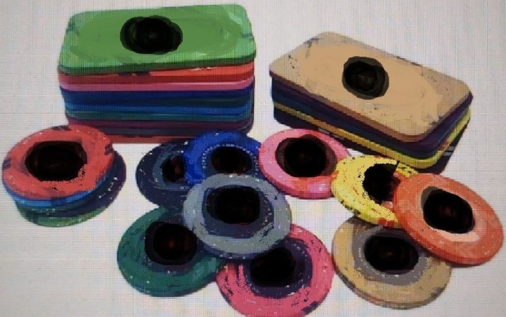 Serie CAMPOSTAFFI SENZA VALORE Fiches Gettoni Chips Professional Casinò Tondo Nero Serie CAMPOSTAFFI SENZA VALORE Fiches Gettoni Chips Professional Casinò Tondo Nero