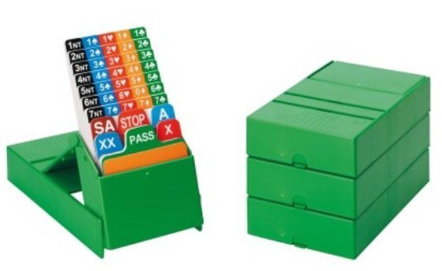 Set 4 Bidding Box Verdi per il Gioco del Bridge Set 4 Bidding Box Verdi per il Gioco del Bridge