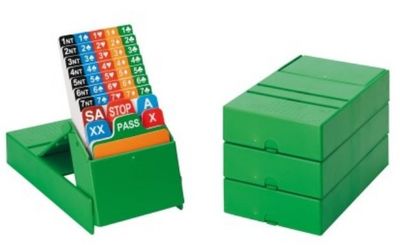Set 4 Bidding Box Verdi per il Gioco del Bridge