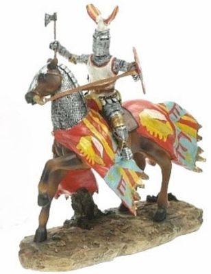 Statua Cavaliere Resina Dipinta a Mano con Elmo Alato Ascia e Scudo Statua Cavaliere Resina Dipinta a Mano con Elmo Alato Ascia e Scudo