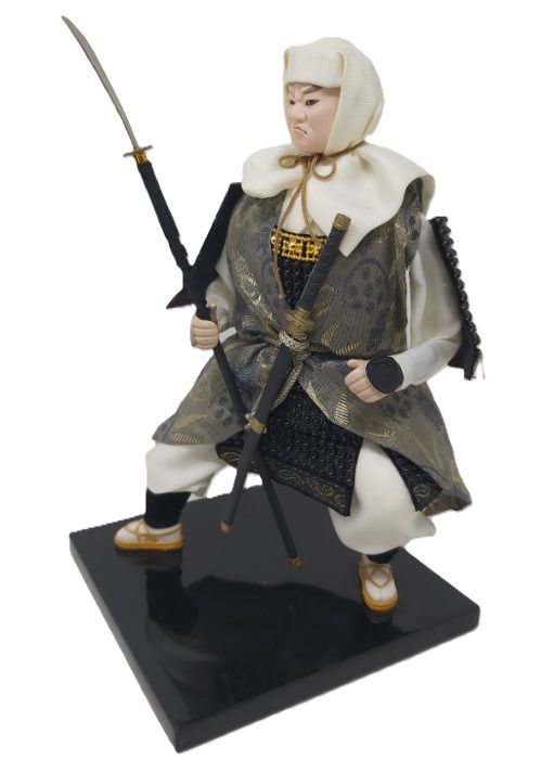 Statua Figura Monaco Samurai Guerriero Giapponese Musha di Benkei Collezione