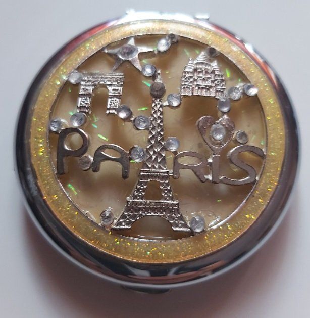 Specchietto da Borsetta Handbag Mirror Souvenir Paris Ricordo di Parigi Specchietto da Borsetta Handbag Mirror Souvenir Paris Ricordo di Parigi