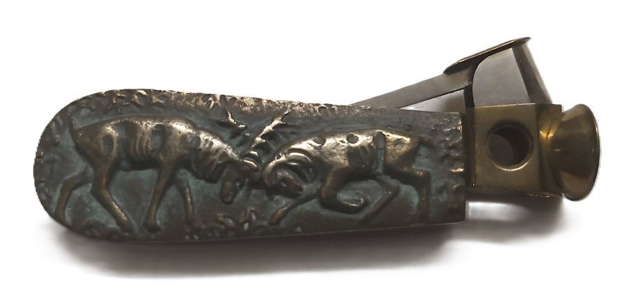 Tagliasigari Spuntasigari Lame Solingen Anni '60 Scena Cervi Tagliasigari Spuntasigari Lame Solingen Anni '60 Scena Cervi