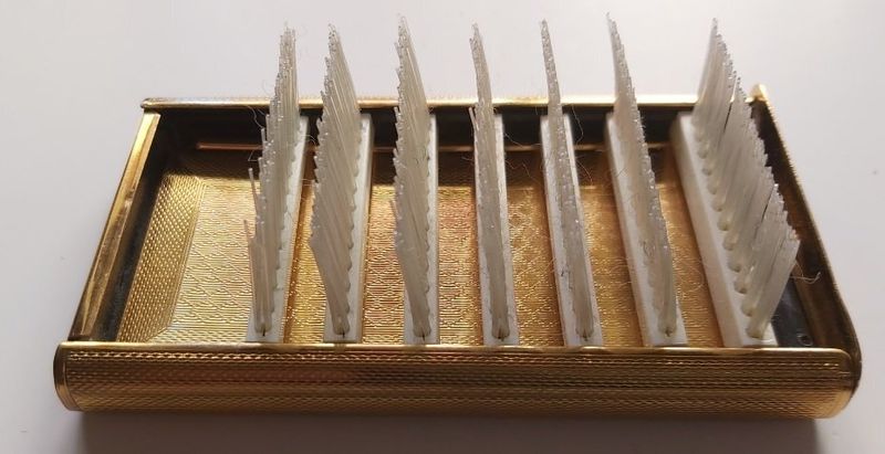 Spazzola Compatta Portatile da Viaggio da Borsetta Dorata Hair Brush