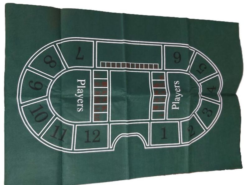 Tappeto Panno Gioco Baccarat Layout feltro 12 giocatori