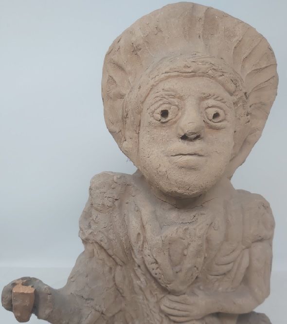 Statua Religiosa San Nicandro Martire Terracotta SSN23