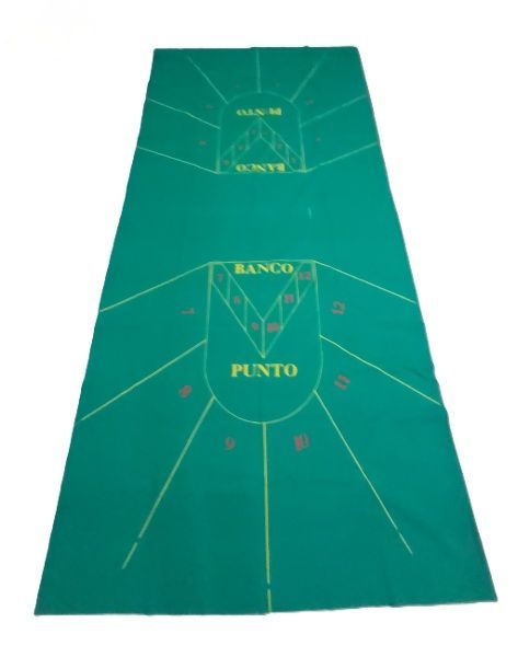 Tappeto Punto e Banco Panno Gioco Layout Tapis Professionale 167x355