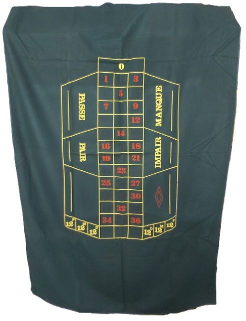 Tappeto Roulette Francese Panno Gioco Layout Tapis 100x150 Stampa a Corrosione