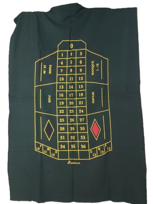 Tappeto Roulette Francese Panno Gioco Layout Tapis Professional 120x185
