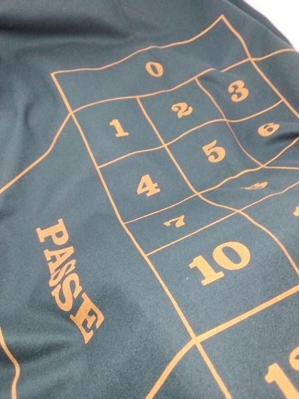 Tappeto Roulette Francese Panno Layout Casinò Professionale cm 180 x 275