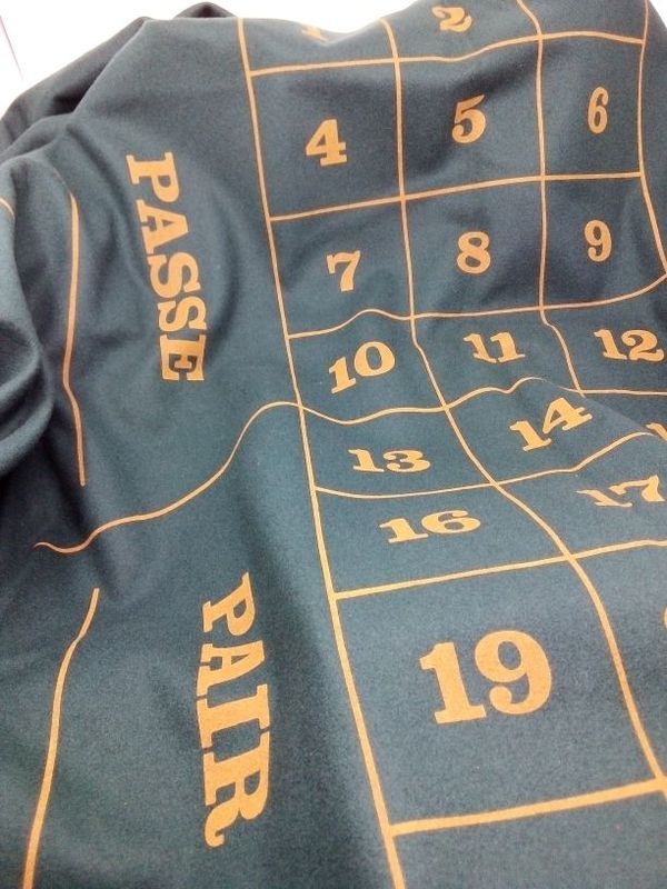 Tappeto Roulette Francese Panno Gioco Layout Tapis Professionale 180x315