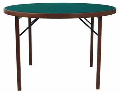 Tavolo da Gioco Tondo Gambe Pieghevoli Bordo Legno (diametro cm 100 o 110 o 120)(MASSIMA STABILITA') Tavolo da Gioco Tondo Gambe Pieghevoli Bordo Legno (diametro cm 100 o 110 o 120)(MASSIMA STABILITA')