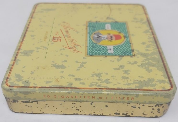 Tobacciana Scatola VUOTA Latta Tabacco Tin Box Simon Arzt n° 15 Filter