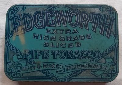 Tobacciana Scatola VUOTA Latta Tin Box Edgeworth Pipe Tobacco Larus & Bro. Co. U.S.A. Tobacciana Scatola VUOTA Latta Tin Box Edgeworth Pipe Tobacco Larus & Bro. Co. U.S.A.