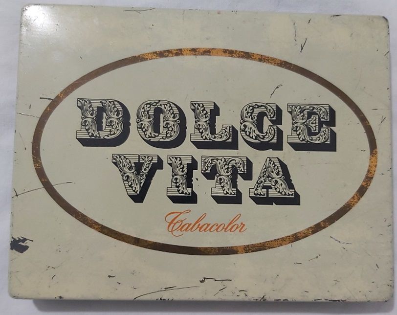 Tobacciana Scatola VUOTA Latta Sigarette Dolce Vita Tabacolor Collezione Tobacciana Scatola VUOTA Latta Sigarette Dolce Vita Tabacolor Collezione