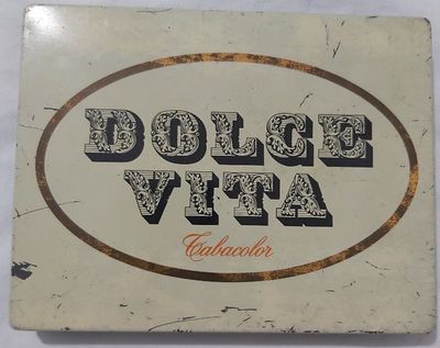 Tobacciana Scatola VUOTA Latta Sigarette Dolce Vita Tabacolor Collezione Tobacciana Scatola VUOTA Latta Sigarette Dolce Vita Tabacolor Collezione
