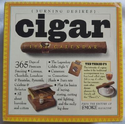 Tobacciana Calendario Giornaliero Sigaro 1998 Page a Day Calendar Cigar 365 Smokes Tobacciana Calendario Giornaliero Sigaro 1998 Page a Day Calendar Cigar 365 Smokes