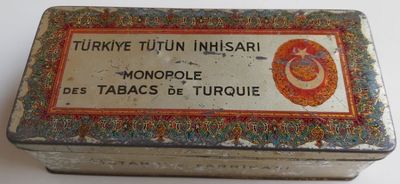Tobacciana Scatola VUOTA Latta Sigarette Turkiye Monopole des Tabacs de Turquie Tobacciana Scatola VUOTA Latta Sigarette Turkiye Monopole des Tabacs de Turquie