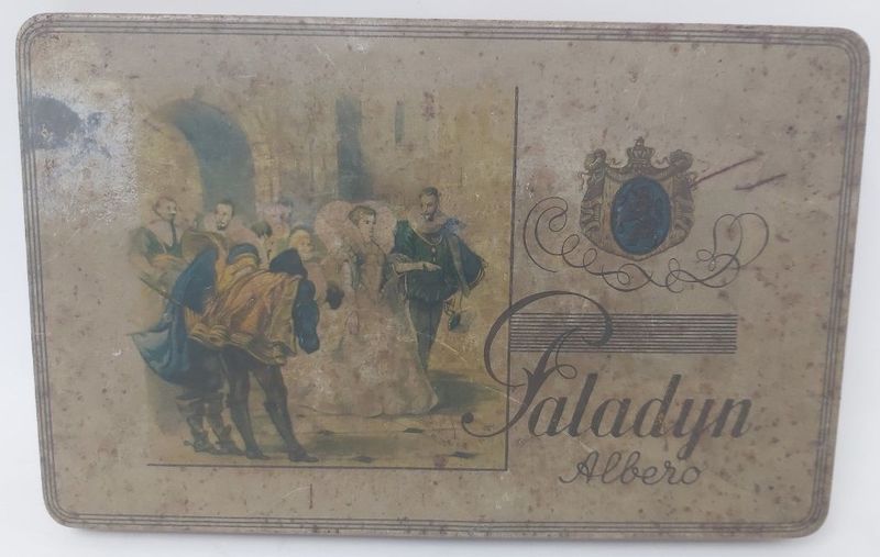 Tobacciana Scatola VUOTA Latta Tabacco Paladijn Albero Sigaren Tin Box