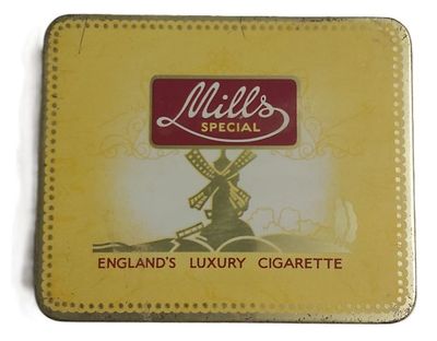 Tobacciana Scatola VUOTA Metallo Tin Box Mills 20 Special Red Label Cigarette Tobacciana Scatola VUOTA Metallo Tin Box Mills 20 Special Red Label Cigarette