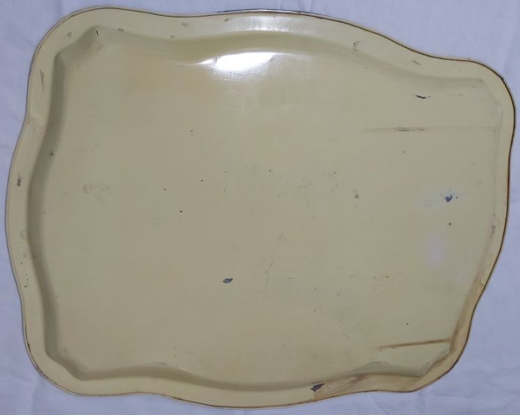 Vassoio in Latta Tin Tray TH. Winborg & Co 2735 Usato Vintage