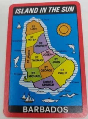 Mazzo di Carte da Gioco Poker Barbados Souvenir (da Collezione) Mazzo di Carte da Gioco Poker Barbados Souvenir (da Collezione)