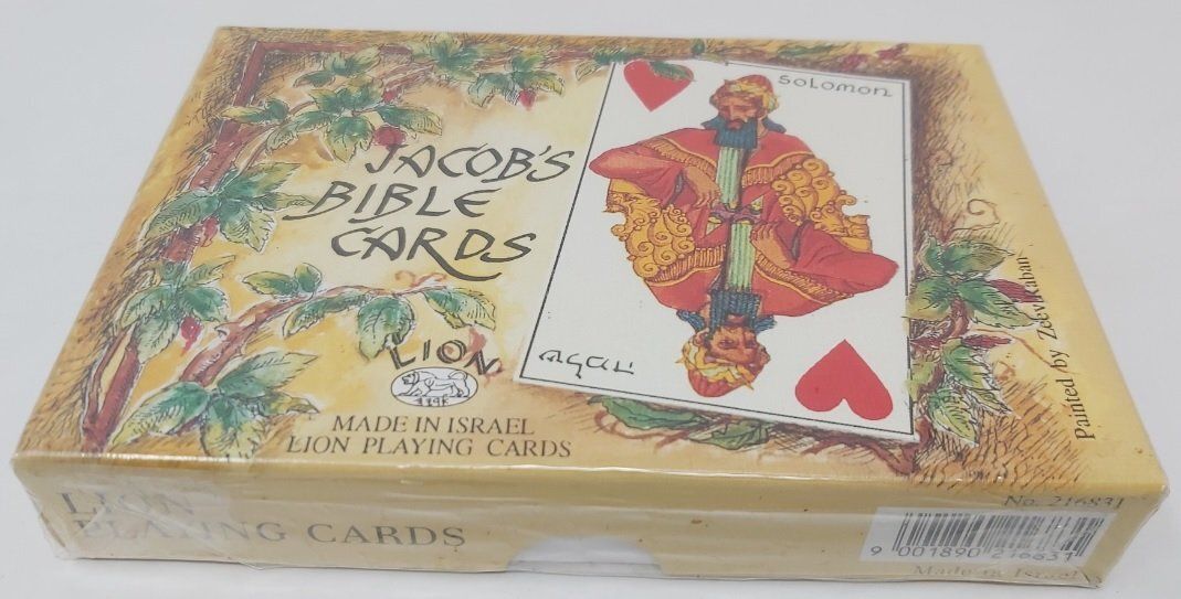 Mazzo di Carte Jacob's Bible Cards Made in Israel Mazzo di Carte Jacob's Bible Cards Made in Israel