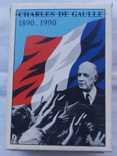Mazzo di Carte da Poker 54 Playing Cards Charles De Gaulle 1890 – 1990 Mazzo di Carte da Poker 54 Playing Cards Charles De Gaulle 1890 – 1990