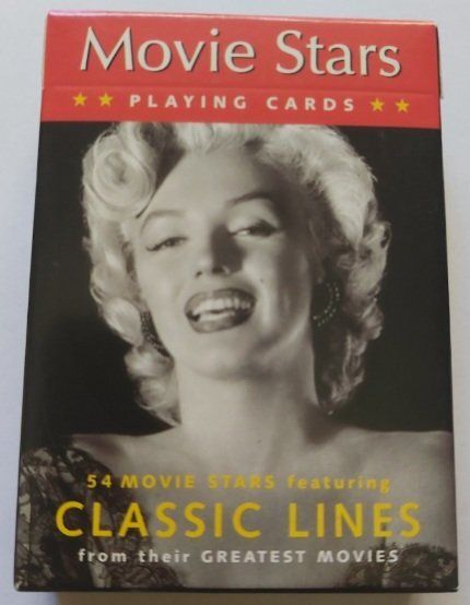 Mazzo di Carte da Poker Movie Stars Classic Lines from their Greatest Movies Attori Attrici