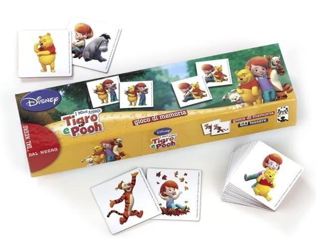 Mazzo di Carte Gioco di Memoria 60 Tessere I Miei Amici Tigro e Pooh Memory Mazzo di Carte Gioco di Memoria 60 Tessere I Miei Amici Tigro e Pooh Memory