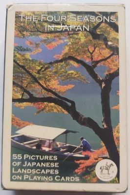 Mazzo di Carte da Poker Souvenir The Four Seasons in Japan Piatnik 1981 Mazzo di Carte da Poker Souvenir The Four Seasons in Japan Piatnik 1981