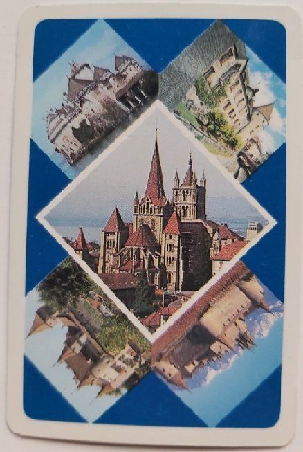 Mazzo di Carte Poker Souvenirs Vaud Héron Cartes a Jouer Collezione Mazzo di Carte Poker Souvenirs Vaud Héron Cartes a Jouer Collezione