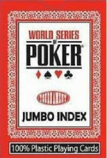 Mazzo di Carte Poker Texas Hold’em WSOP Plastic 2 Jumbo Index (Nero o Rosso) Mazzo di Carte Poker Texas Hold’em WSOP Plastic 2 Jumbo Index (Nero o Rosso)