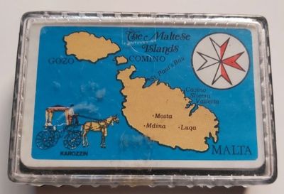 Mazzo di Carte Poker Souvenir Malta Anno 1979 Mazzo di Carte Poker Souvenir Malta Anno 1979