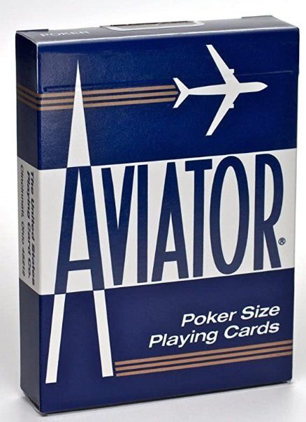 Mazzo di Carte Poker Aviator Dorso Blue Mazzo di Carte Poker Aviator Dorso Blue