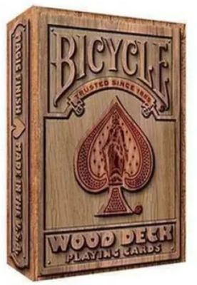Mazzo di Carte Poker Playing Cards Deck Bicycle Wood Mazzo di Carte Poker Playing Cards Deck Bicycle Wood