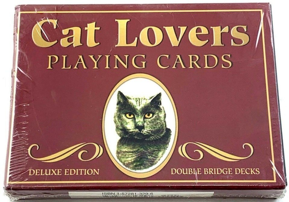 Mazzo di Carte Ramino Cat Lovers Double Bridge Deck Mazzo di Carte Ramino Cat Lovers Double Bridge Deck