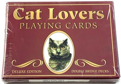 Mazzo di Carte Ramino Cat Lovers Double Bridge Deck