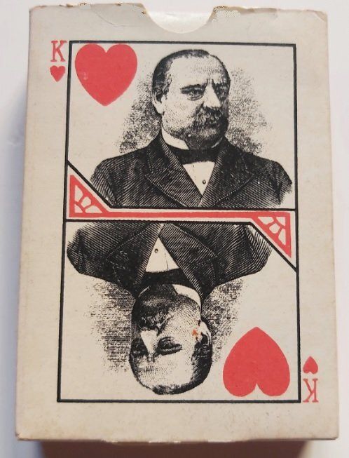 Mazzo di Carte Poker Compaign Deck of Playing Cards Presidential Campaign of 1888 Collezione Mazzo di Carte Poker Compaign Deck of Playing Cards Presidential Campaign of 1888 Collezione