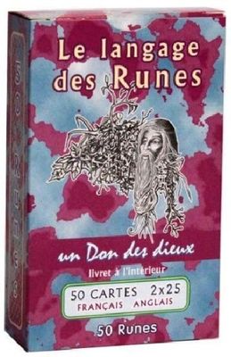 Mazzo di Carte Tarocco Oracolo Le Langage des Runes Cartomanzia Mazzo di Carte Tarocco Oracolo Le Langage des Runes Cartomanzia