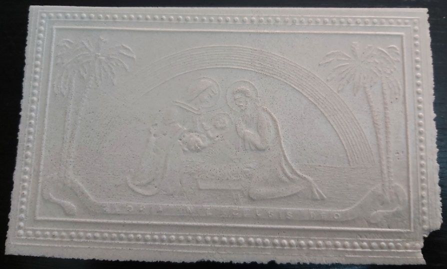 Oplatek Ostia Polacca Religiosa Cialda per Comunione Ecclesiastica 1975 Natività OPK3 Oplatek Ostia Polacca Religiosa Cialda per Comunione Ecclesiastica 1975 Natività OPK3