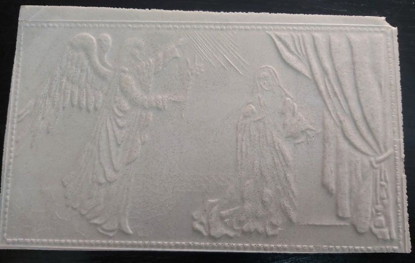 Oplatek Ostia Polacca Religiosa Cialda Comunione Ecclesiastica 1975 l’Annunciazione Arcangelo Gabriele OPK1 Oplatek Ostia Polacca Religiosa Cialda Comunione Ecclesiastica 1975 l’Annunciazione Arcangelo Gabriele OPK1