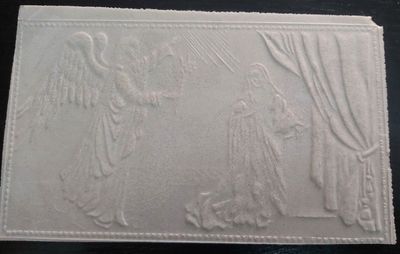 Oplatek Ostia Polacca Religiosa Cialda Comunione Ecclesiastica 1975 l’Annunciazione Arcangelo Gabriele OPK1 Oplatek Ostia Polacca Religiosa Cialda Comunione Ecclesiastica 1975 l’Annunciazione Arcangelo Gabriele OPK1