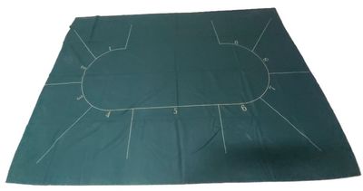 Panno Layout Casinò Verde Chemin de Fer Baccarat Professionale