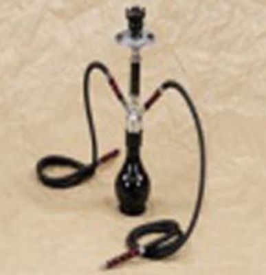 Narghilè Shisha Doppio Water Pipe Hookah Altezza cm 27 Blu
